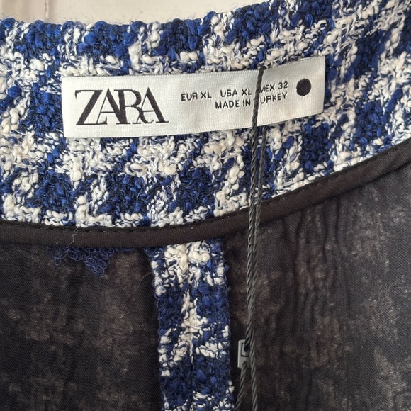 Zara Tweed Wide Leg Crop Sailor Pants - Picture 6 of 7